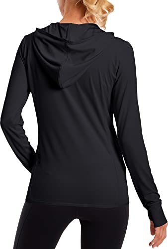 Women's UPF 50+ Sun Protection UV Jacket - Zip Up Hoodie Long Sleeve Hiking Fishing SPF Performance Shirt with Thumbhole2