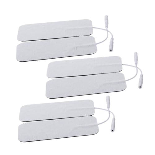 HAPINARY 6 Piezas Masaje Electrico Pegatina Almohadillas De De Almohadilla De Tiende Almohadillas Electrodo De Masaje Placas De Gel