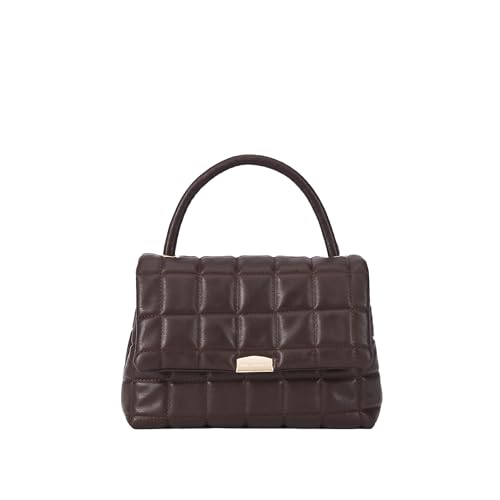 Image of Lino Perros Women Coloured Quilted Satchel Bag