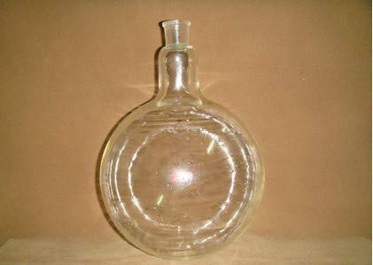 GOWE 10L, 10000 ml, petaca redonda inferior, cuello único, cristal para ebullición, 1 cuello, petaca de laboratorio, junta de tierra y el cuello se pueden personalizar
