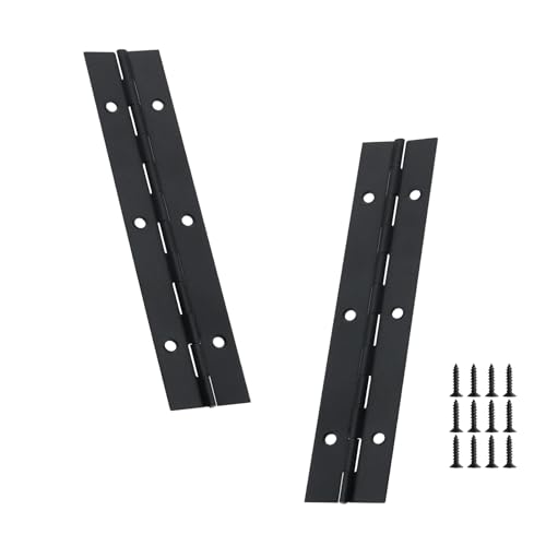 Yeecheng 2PCS Black 6-Inch Heavy Duty Piano Hinge,2