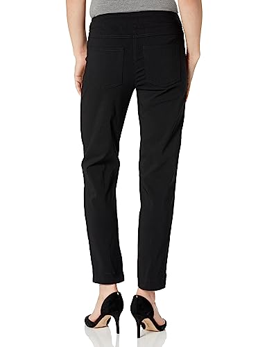 SLIM-SATION Women's Petite Wide Band Pull on Ankle Pants - Image 3