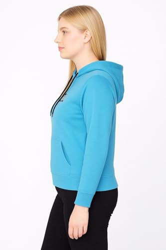 Image of Raves Womens Stylish Printed Hoodie | Trendy Cotton Fleece Hooded Sweatshirt for Women & Girls | Full Sleeve Winter Wear Pullover