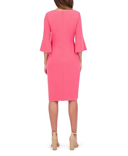 Image of Kensie Women's Belle Sleeve Scuba Crepe Midi Dress