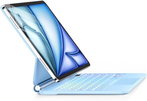 Image of for iPad Air 11 inch Case with Keyboard (M4 /M3 /M2,2026 /2025 /2024), iPad Pro 11 (4th /3rd /2nd /1st Gen) & Air 5 /4th,Magic-Style Magnetic Case Keyboard with Backlight, Multi-Touch Trackpad