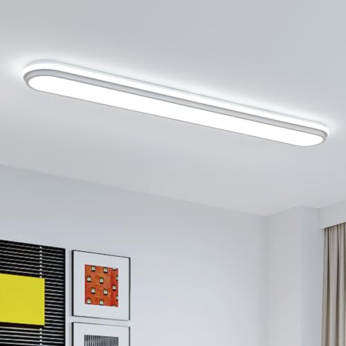 Naroume 4Ft Linear LED Ceiling Light, 68W 6500K Cool White