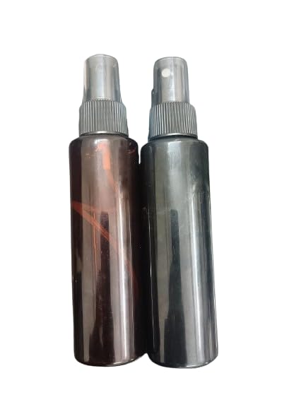 120ml Pack of 2 Black and Amber Pet Spray Bottle for DIY cosmetic- Sun Proof, Oxidize Safe, Use for Shampoos, Toners, Conditioner, Body Wash, Cough Syrup etc (Pack of 2)-image-46