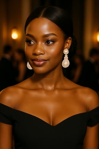 Touchstone Indian Bollywood Bling Perfect Handcrafted Fascinating Floral Designer Jewelry Chandelier Earrings In Gold or White Tone For Women.3