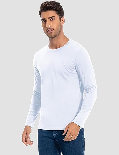 Pioneer Camp Mens T Shirts Cotton Casual Crew Neck Short/Long Sleeve Basic Heavyweight Soft Plain Tees Classic Fit Tshirts3