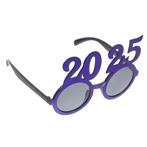 OUNONA Digital Glasses New Year's Stylish Big Round Future Glasses Perfect for New Year's Eve