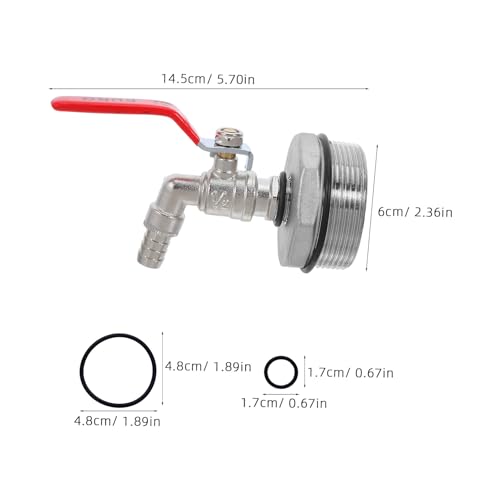 Robinet pour tonneau laiton robuste avec joint adaptateur - 3