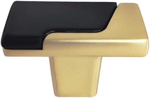 6 Pack Black and Gold Drawer Knobs...