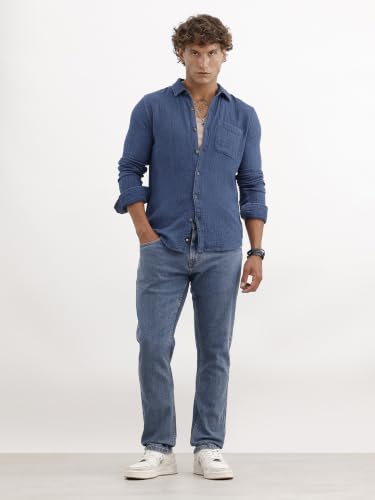 Image of WROGN Men's Slim Fit Jeans | Mid Rise | Jeans for Man