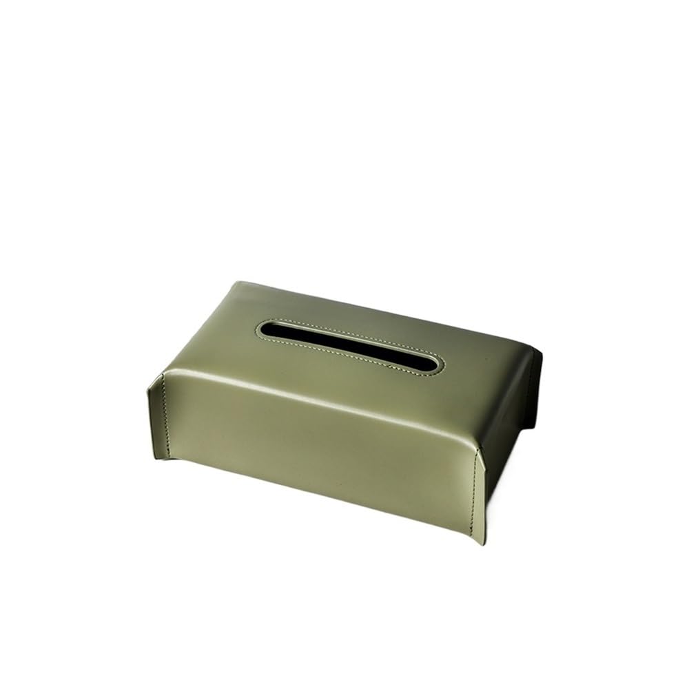 Tissue Box Case Living Room Holder Desktop Home Tabletop Decoration(Green)