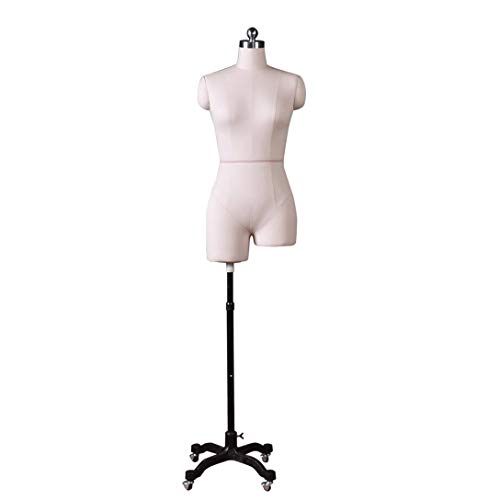 Female Dressmaking Mannequin Tailors Tailors Mannequin Dummy Clothing Store Mannequins Model with Metal Base Window Display Shelf