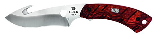 Buck Knives 0536RWG Open Season Skinner Guthook Fixed Blade Knife with Sheath, Rosewood