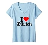 Photo Gallery donna i love heart zurich svizzera maglietta con collo a v Photo Gallery donna i love heart zurich svizzera maglietta con collo a v