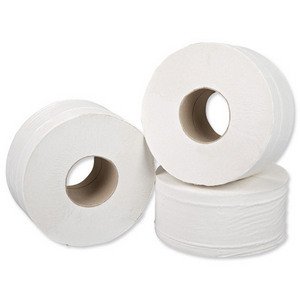 5 Star Mini Jumbo Roll 200M 2Ply Pk12 76mm #930116 -FST