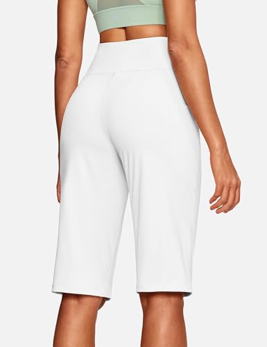 Image of ISEEGZ 15 inch / 18 inch / 21 inch / 25 inch Capri Pants for Women High Waist with Pockets Women's Capris Workout Yoga Pants Loose Straight Leg