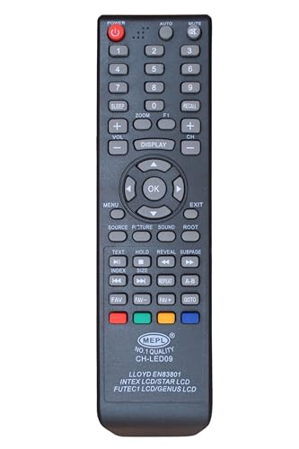 Image of China /Chinese Replacement Remote for Lloyd EN83801 /Intex LCD /Star LCD /Futec1 LCD /Genus LCD /VU Tv (Exactly SameRemote Will Work Only) Please Match The Image with Your OldRemote(China LED 09)