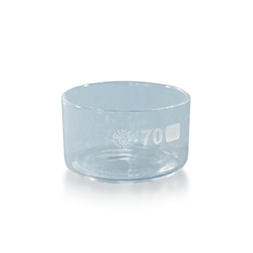 5 x Kristallisierschale 100 ml aus Borosilikatglas 3.3 ohne Ausguss DIN 12337 - Höhe 40 mm - Ø 70 mm - Abdampfschale