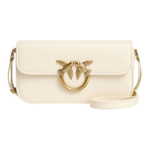 Sac Pinko Love Bag Box blanc et or, taille unique pour femme