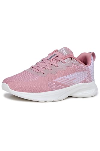 Image of ATHCO Womens Nyla Running Shoes for Woman with Soft Flexible Memory Foam Women's Shoes for Walking Gym Training,Casual, Sports, Lightweight Lace up Athletics Slipon Running Shoes for Ladies & Girls