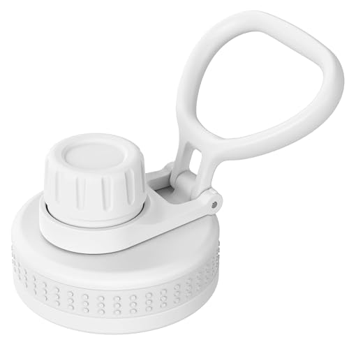 Prurex Spout Lid for Hydro Flask Wide Mouth Water Bottles, Replacement Lid for 12 16 18 22 32 40 64oz 2.28