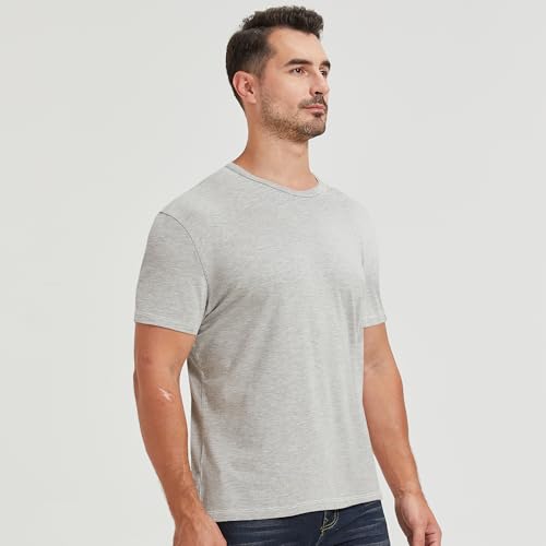 Image of netdraw Men's Ultra Soft Bamboo Viscose Cotton T-Shirt S-3XL | Moisture Wicking, Lightweight, Cool-Touch, Everyday Casual, Lounge, Sleep & Undershirt