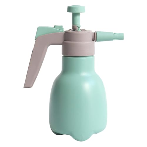 Healifty Botella Pulverizadora Neumática para Jardinería 1l, Rociador de Plástico Grueso Color Verde Humo, Recargable y Ajustable, Pulverizador Doméstico para Plantas y Reutilizable