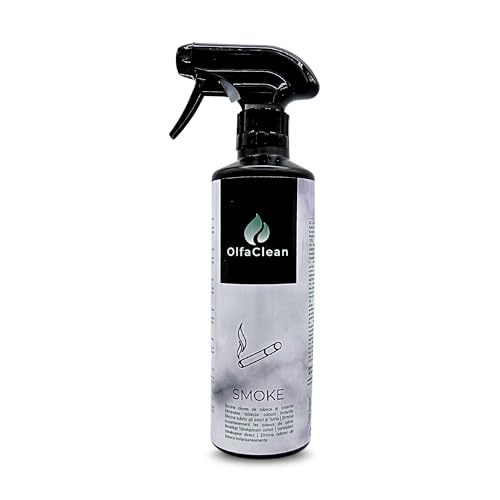 Olfaclean Smoke 500 cc – Spray Neutralizador de Olores de Humo y Tabaco | Hecho en España | Absorbe Olores en Tejidos, Hogar y Coche | Tecnología Molecular con Aroma Suave