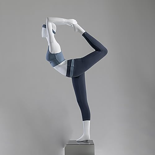 Mannequin féminin de yoga pour vitrine de magasin