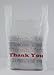 SSWBasics White Thank You Bags Case of 1000-11 ½” x 6