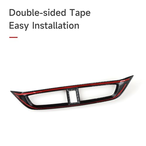 Image of Center Air Vent Outlet Panel Decals for Honda CR-V 2017-2022 Accessories CRV ABS Carbon Fiber Stickers