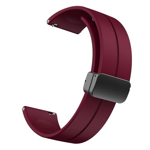 20mm 22mm �X�g���b�v �V���R�� �}�O�l�b�g�o�b�N�� Samsung Galaxy Watch 6/4/5 Pro/classic/gear S3/active 2 Sport�AHuawei GT 2e 3�o���h�Ή�