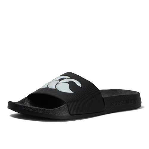 Sandales homme Canterbury Ccc Slide noires, claquettes de piscine légères