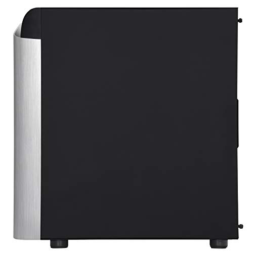 SilverStone SST-SEA1SB-G - SETA A1 Mid-Tower ATX Computer Case, gehard glas zijpaneel, zilver op zwart - Image 8
