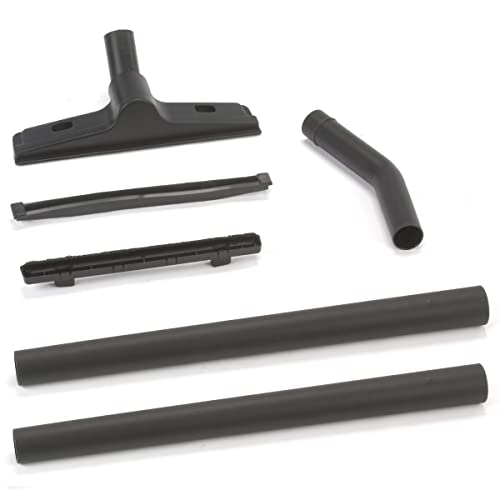 Image of Shop-Vac 9190300 1.5 Inch Diameter Accessory Kit, 2 Extension Wands, Elbow Grip, 12 Inch Floor Nozzle With Brush /Squeegee Inserts