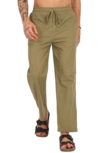 Image of Men's Cotton Linen Pajama