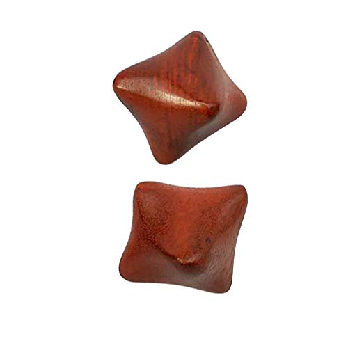 SUPVOX 2 peças de bolas de massagem de madeira em forma de estrela, bolas de massagem para as mãos,