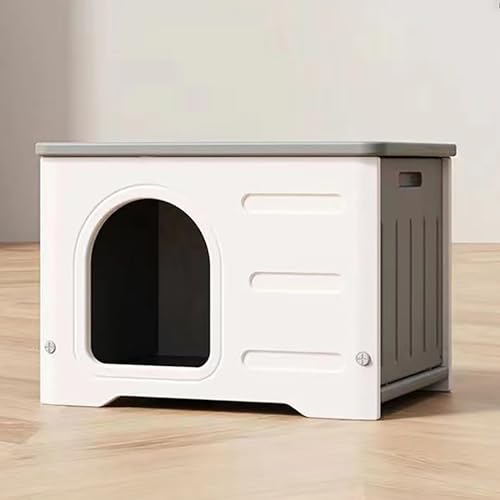 ペット ハウス 猫 ハウス キャット ハウス 犬小屋 組み立てペットハウス キャットハウス おしゃれ 外猫ハウス 屋外 防水 耐重 通気性 防寒 雨よけ 防風 防雨 換気 組立簡単 洗え 野良猫 避難所 四季通用 小型犬 猫 屋外 屋内兼用 (Color