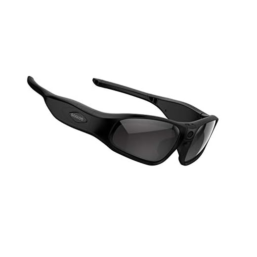 Gogloo E9 WI-FI Camera Glasses Hands Free Action Camera Full HD 1080P/720P Tiltable 8MP Sony Camera with UV400 Lenses Blue Light Blocking Glasses Outdoor Sports Camera Wearable Camera Video (Black)
