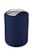 Wenko 22520100 – Papelera con Tapa Brasil S Cubo, Absolutamente Resistente a los Golpes, plástico termoplástico (TPE), Azul Oscuro, 14 x 14 x 21 cm
