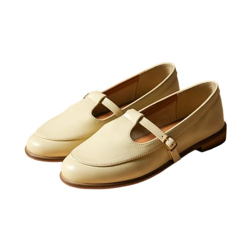 Image of Theater Sprout Mary Jane Flats for Women | Round Toe | Adjustable Strap | Minimal Everyday Comfort Shoes