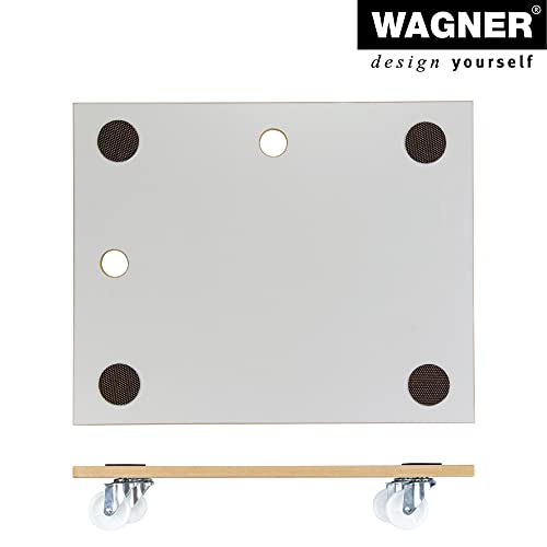 WAGNER Transportroller Transporthilfe I 59 x 47,5 x 10 cm, Tragkraft 200 kg I Möbelhund aus MDF mit Spezialbeschichtung I Anti-Rutsch-Pads I Möbelroller für Umzüge I Lastenroller mit Aufhängeloch