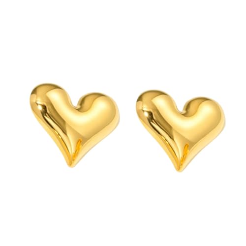 2026 Boucles D'Oreilles Coeur En Acier �s�_�f�����\ Pour Femmes Et Filles�ABoucle D'Oreille �s�A�X�T�[�N���A�V���v���A�~�j�}���X�g�A���ʂȋ@��̃M�t�g�ɍœK