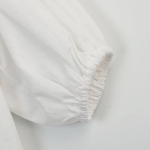 Little Girls Cotton Dress Vintage Casual Lantern Long Sleeve Jumper Skirt4