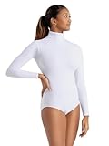 Capezio Damen Tb41 Gymnastikanzug, Weiss/opulenter Garten, S