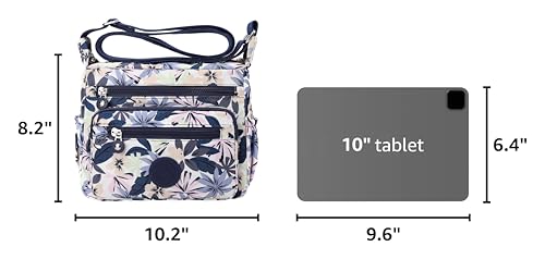 Image of Pealwel Women Shoulder Handbag Roomy Multiple Pockets Bag Ladies Crossbody Purse Tote Top Handle Satchel