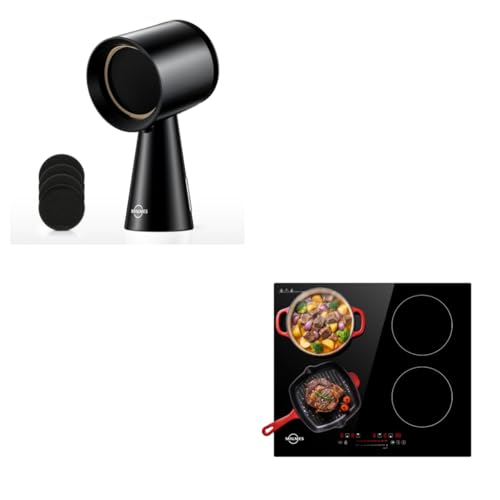 Hotte aspirante portable 3 vitesses performante avec plaque induction 4 feux